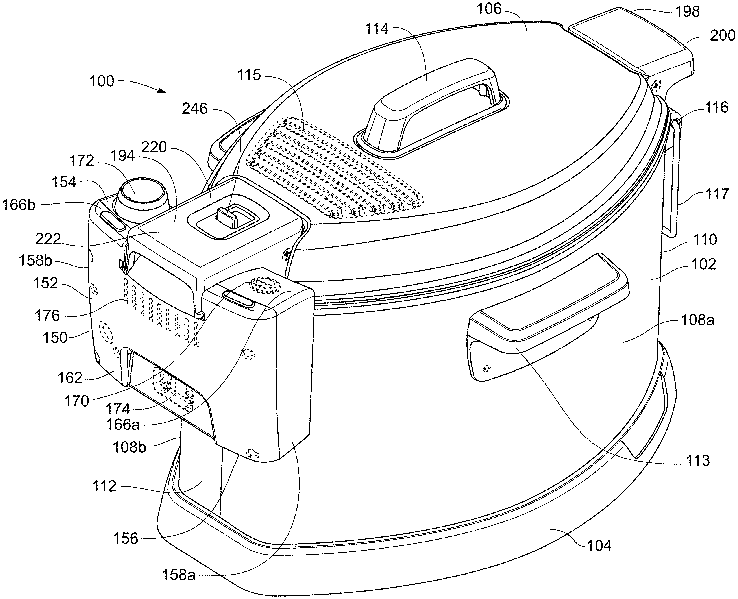 Rotisserie turkey deep fryer