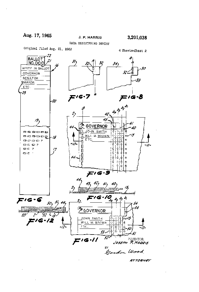 Punch card voting machines