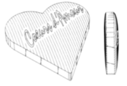 Heart shaped chocolate