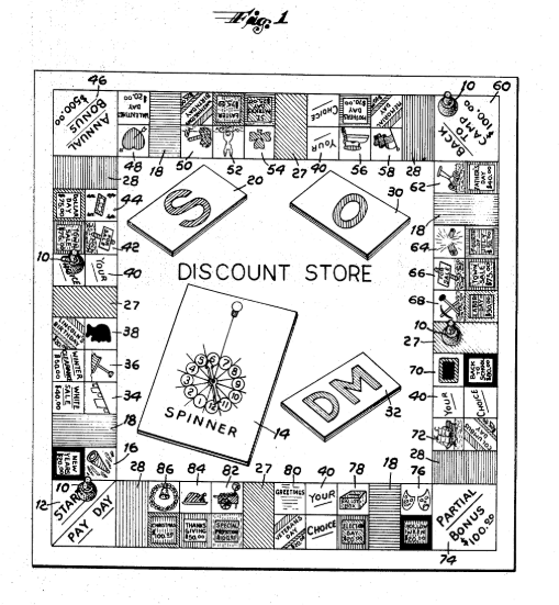 Board game featuring Labor Day among other sale day holidays