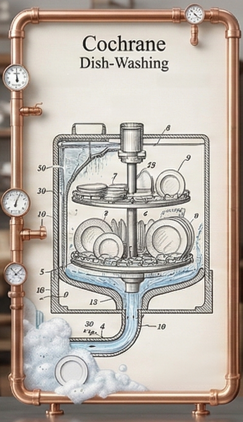 Dish washing machine by Josephine G. Cochran
