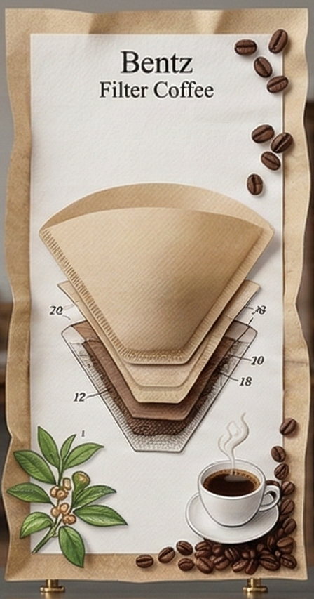 Filter Paper Insert for Coffee Brewing by Melitta Bentz