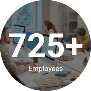 725+ employees