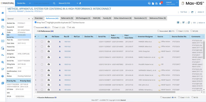 Max IDS Detailed View